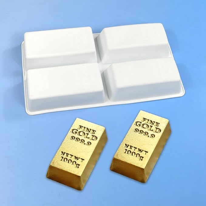 mostsom Rectangle Shape Mousse Silicone Mold Non-Stick Baking Mold for Chocolate, Cake, Jelly, Truffle, Ice Cube - Easy Release for Candy Baking (F_ Rectangle)