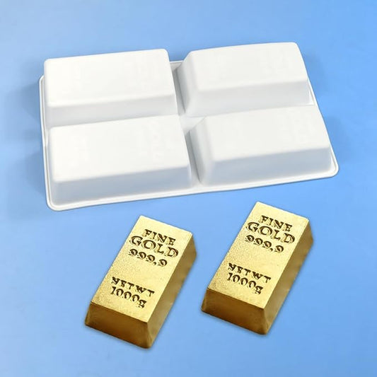 mostsom Rectangle Shape Mousse Silicone Mold Non-Stick Baking Mold for Chocolate, Cake, Jelly, Truffle, Ice Cube - Easy Release for Candy Baking (F_ Rectangle)