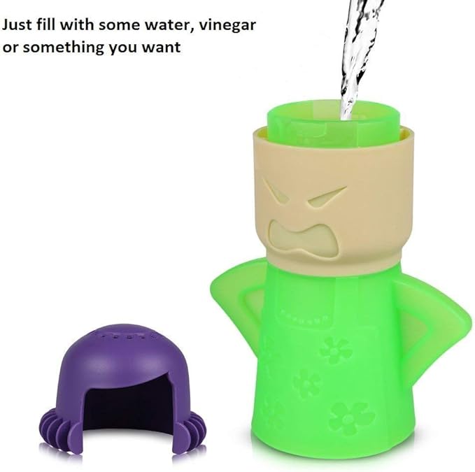 Angry Mama Microwave Cleaner, Microwave Oven Steam Cleaner, Angry Mom Steamer Cleaning Crud Easily in Minutes, Steam Cleans and Disinfects with Vinegar and Water for Kitchen