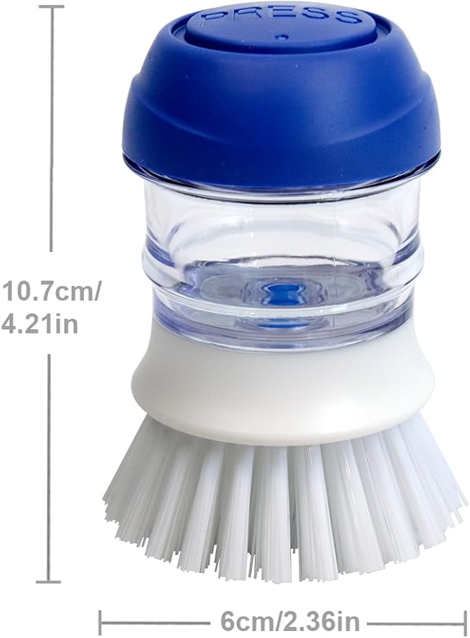 CELOX Dish Scrubber with Soap Dispenser for Pots, Dishes, Bowls