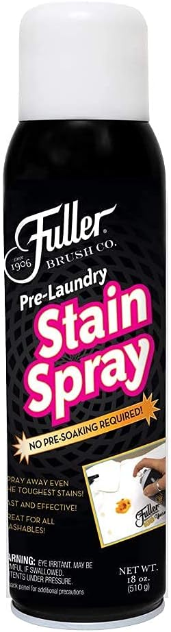 Fuller Brush Pre-Laundry Stain Remover Spray 18 fl oz – Fast-Acting Stain Fighter for Clothes – Removes Grease, Ink, Food & More – No Soak, Safe on Colors & Whites (Pack of 6)
