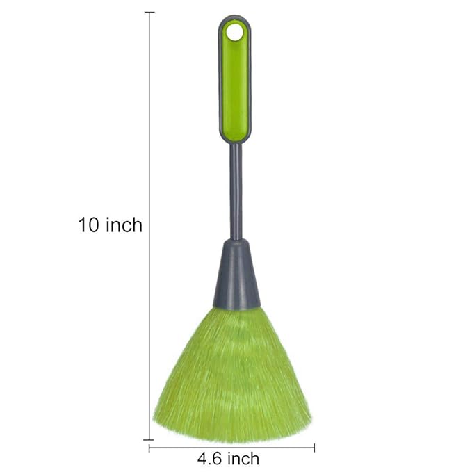 WOVTE 3 Pack Fluffy Microfiber Delicate Kitchen Duster Laptop Keyboard Brush Computer Screen Cleaner Tool Mini Dusting Wand (Blue, Green, Pink)