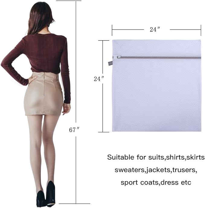 Kimmama Oversize Laundry Bags Mesh Wash Bags, Large Delicates Bag for Washing Machine, Jumbo Laundry Sack for Washing Delicates, Big Clothes, Bed Sheet, Bedcover, Blanket, Curtain, Stuffed Animal Toys