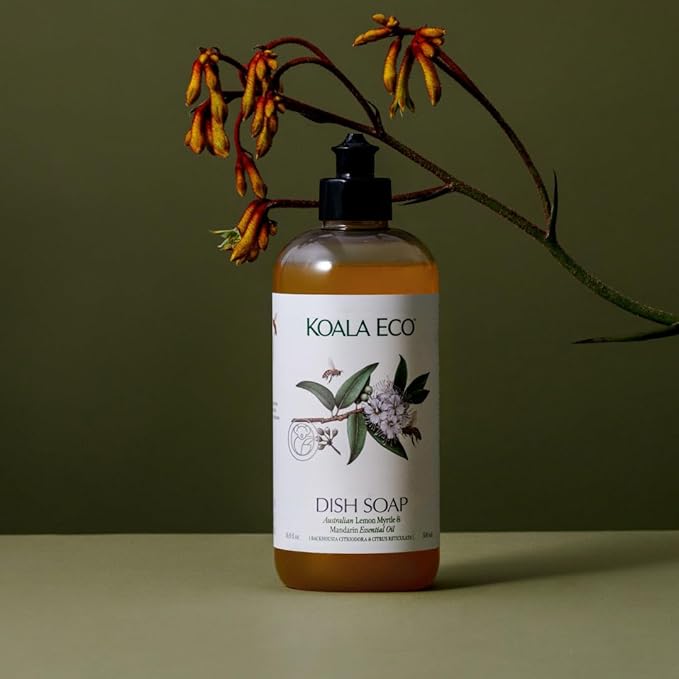 Koala Eco Dish Soap - with Australian Lemon Myrtle & Mandarin Essential Oil - 16oz