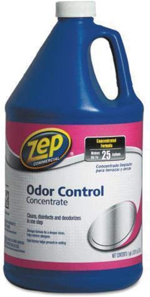 Zep Odor Control Concentrate 128 Ounce ZUOCC128 (1 Bottle), 1 Gallon Concentrate, No Scent