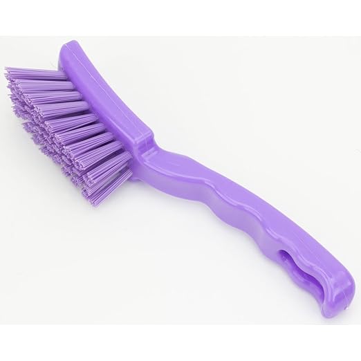 SPARTA 41395EC68 Plastic Scrub Brush, Detail Brush, Kitchen Brush With Hanging Hole For Cleaning, 7 Inches, Purple, (Pack of 6)