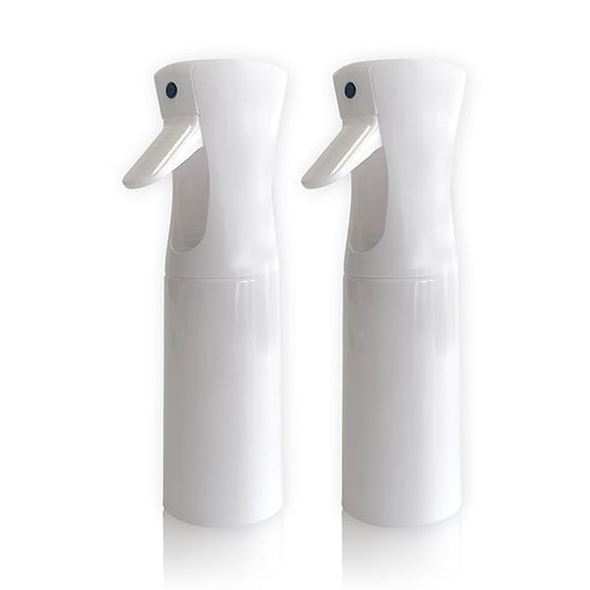 Spray Bottle for Hair Continuous Ultra Fine Mist (200ml) 360° Multi Spray Bottle for Plants, Cleaning, Skin Care Leakproof & Durable 2 Pack