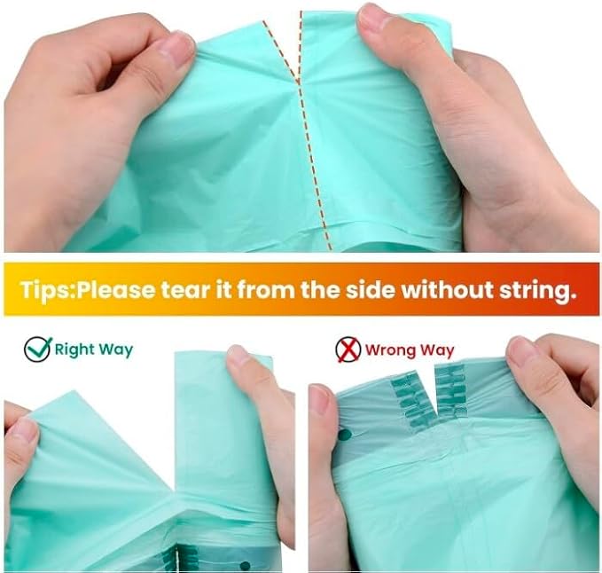 Cleanomic Compostable* Trash Bags with Drawstring (13 Gallon, 25 Units, Tall), BPI Certified For Kitchen Compost