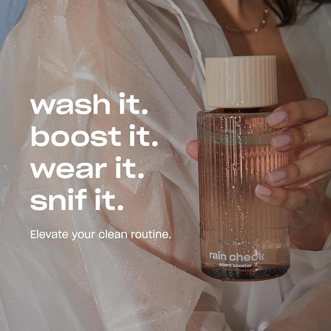 Snif Rain Check Laundry Detergent & Scent Booster Starter Pack – Clean Fresh Rain-Inspired Fragrance, Premium Non-Toxic Laundry Set, HE Safe, Non-Irritating (16oz + 8.5oz)