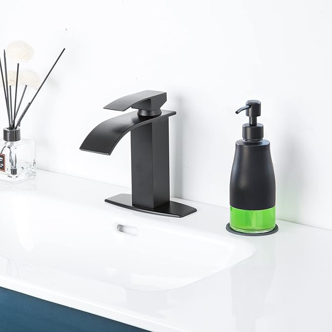 Gaussra Black Soap Dispenser with Coaster and Stickers, Dish Soap Dispenser for Kitchen, Hand Soap Dispenser for Bathroom, 304 Stainless Steel Glass Lotion Dispenser (2 Pack)