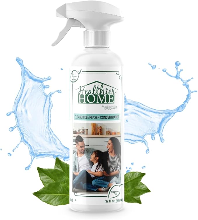 CHOMP Cleaner Degreaser Concentrated Spray: Healthier Home's Kitchen & Home Multi Purpose Degreasing Deodorizer & Stain Remover for, Kitchens, Appliances, Stoves, Ovens, Counters (Unscented, 32 Fl Oz)