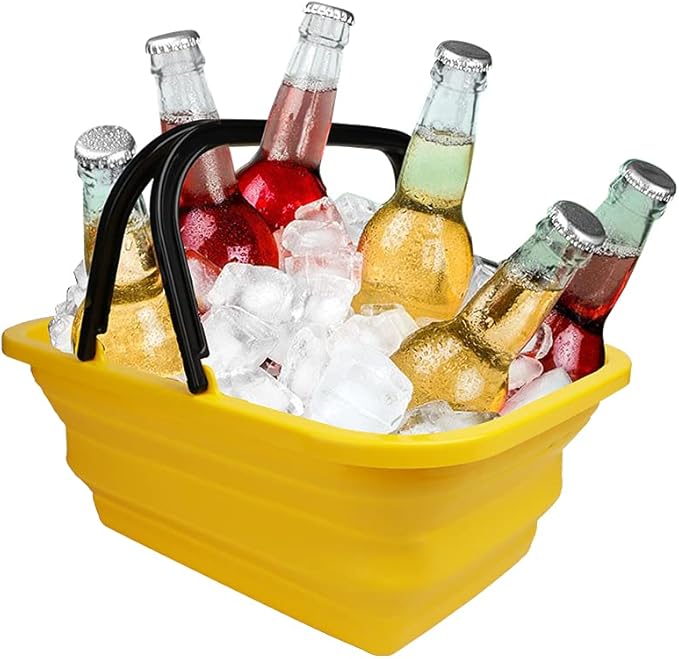 Collapsible 10L Wash Bucket for Car Washing, Kitchen, Picnic, Dishes and Person During Camping, Hiking and Home