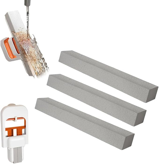 Mini Foldable Desktop Mop, Wet and Dry Portable Cleaning Sponge Mop,Self Squeezing Mini Sponge Mop with One Replaceable Head,for Small Spaces,Bathroom,Kitchen,Glass (Replace Sponge/3pcs)