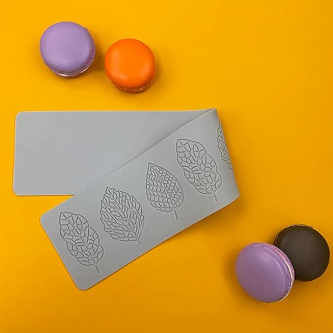 3D Hollow Leaf Fondant Lace Mold Multi Leaves Flower Candy Mold Chocolate Sugar Craft Cake Decoration Cupcake Top (J Leaf_15.6 * 3.12 * 0.12inch)