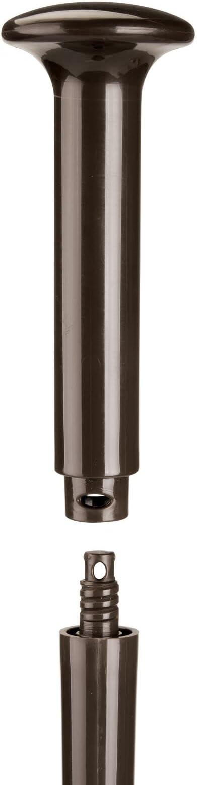 mDesign Hidden Plunger and Brush Set for Toilet Bowl - Combo with Holder Caddy - Modern Toilet Brush and Plunger Set - Aura Collection - Dark Brown