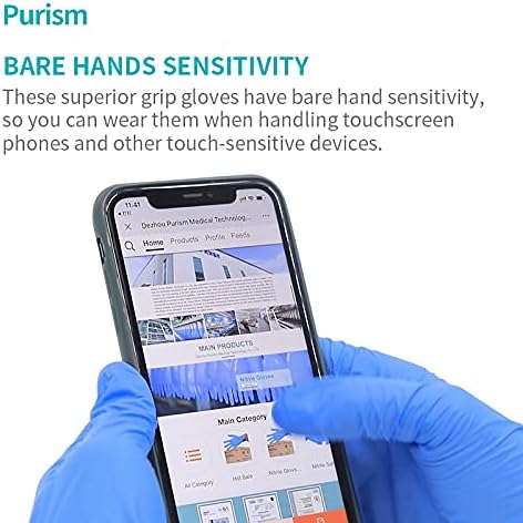 Daddy's Choice Nitrile Gloves 100Pcs 1000 Pcs Disposable Blue, Small/Medium/Large/XLarge, No Latex No Powder