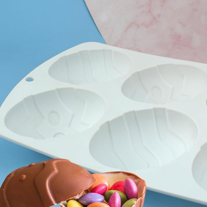 Silicone Mold Chocolate Decorating Mould DIY Cake Mousse Molds Baking Accessories Reusable Tools (Egg N_11.84 X7 X1.28inch)