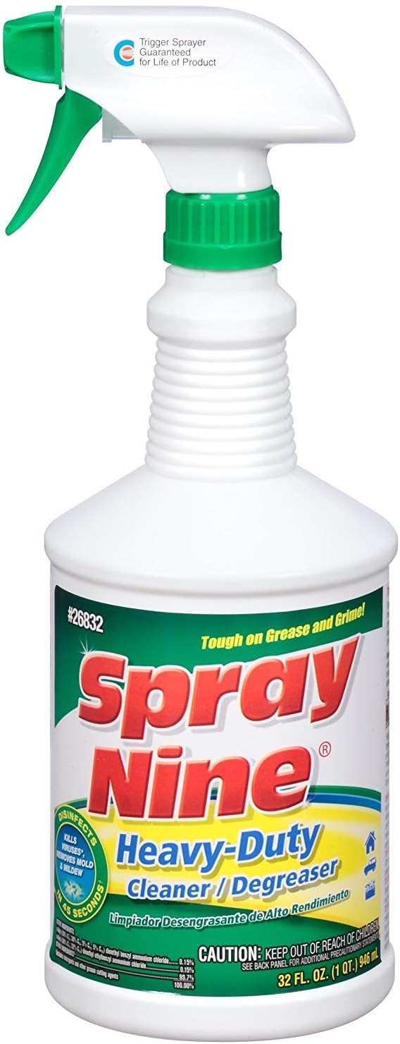 Spray Nine 26832 Heavy Duty Cleaner/Degreaser and Disinfectant, 32 oz. (4)