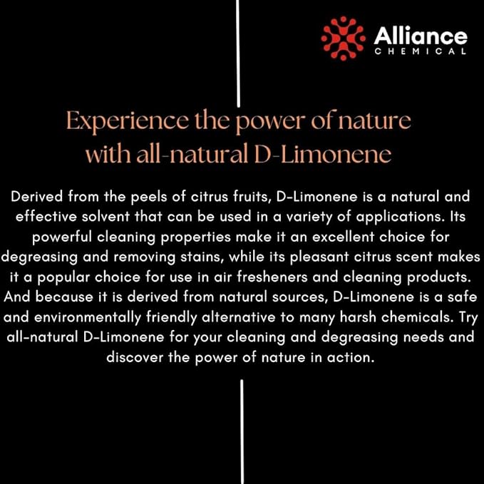 D-Limonene - All Natural Orange Oil - 1 Quart Spray Bottle - USP Food Grade - Kosher - Citrus Cleaner, Solvent, Degreaser