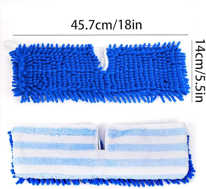 Microfiber Mop Pads,Dust Mop Replacement Head Compatible with O-Cedar Dual-Action,Microfiber&Chenille Mop Replace Head,Dust Mop Refill (Pack of 6) (6)
