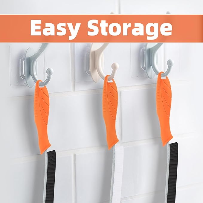 Hard Bristle Crevice Cleaning Brush - Cleaning Supplies - Grout Cleaning Brushes for Household Use - Crevice Cleaning Tool for Bathroom, Home and Kitchen (3, Orange)