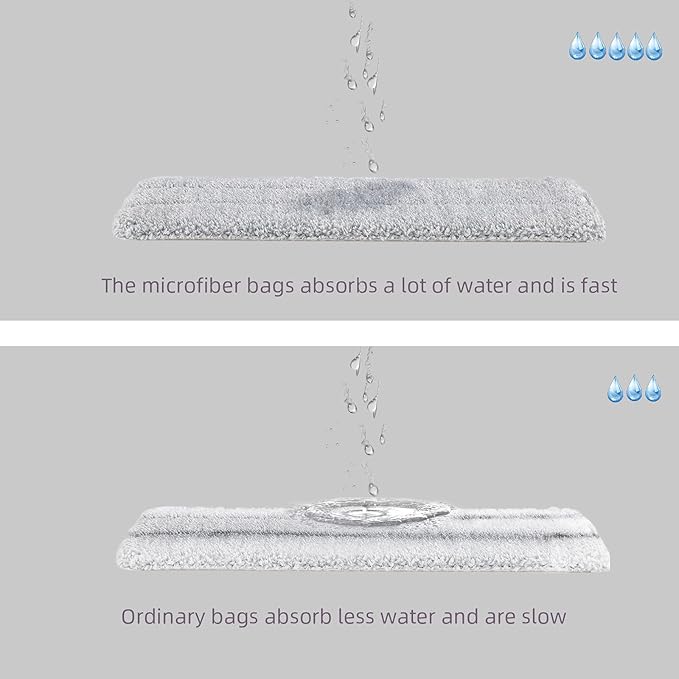 Flat Mop Pads Compatible with Joymop, Joymoop Mop Replacement Pads for Joy 13 inch Flat Moop, Washable Squeeze Microfiber Mop pad for Floor Cleaning(8 Pack Refill, 13"X 4.9")