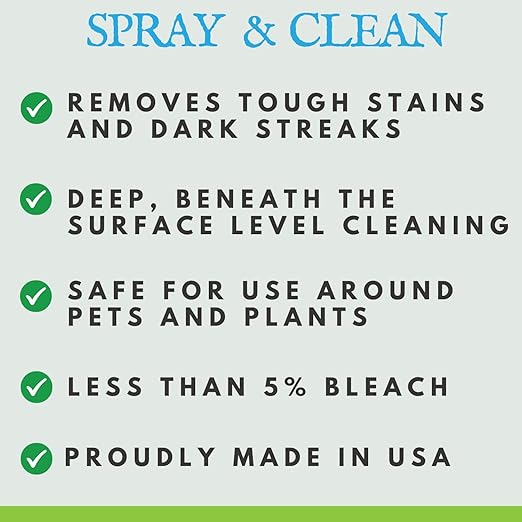 Wash Safe™ SPRAY & CLEAN Commercial-Strength Composite Deck Cleaner | Remove Black Stains | Cleans Up to 1,500 sq. ft. | Deep Set Cleaning, 1 Gal.