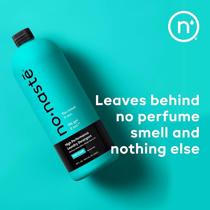 Nonaste Liquid Laundry Detergent - Pure Clean, 64 Fl Oz (Pack of 2) - Active Wear Laundry Detergent for Workout Clothes & More - Unscented, Gentle & Color Safe