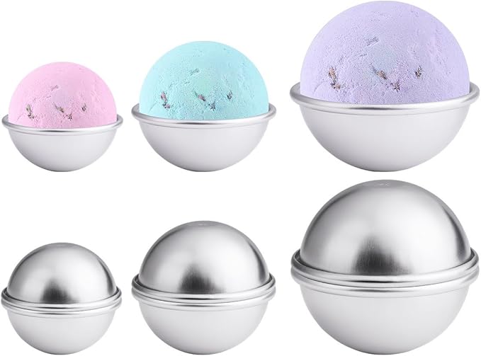 10 Set 20PCS Bath Bomb Mold Kit, Soap Mold & Aluminum MetalBath Bombs Press for DIY Making Supplies