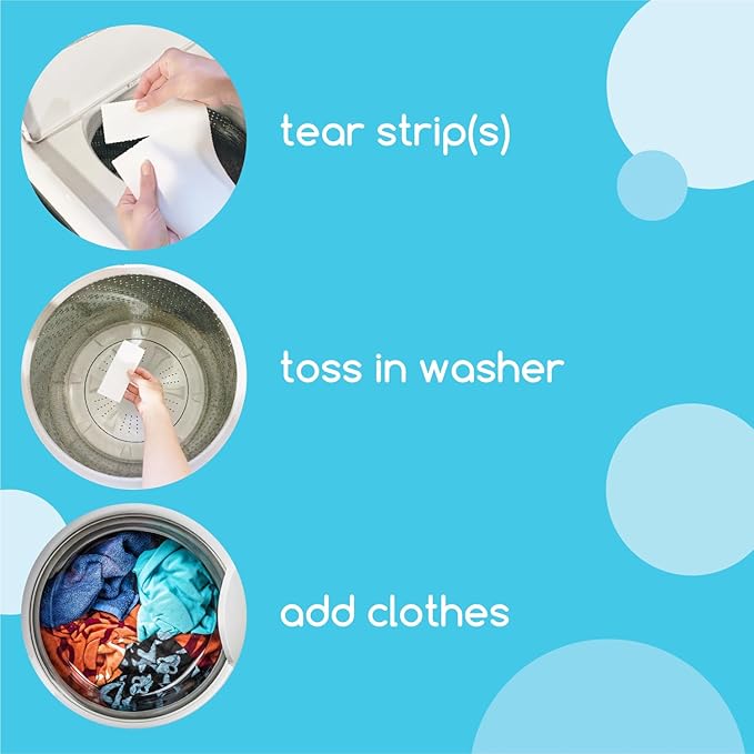 Beyond Laundry Detergent Strips [32 strips] - Free & Clear - Eco-friendly, Hypoallergenic. Travel friendly. Dissolvable Strips.
