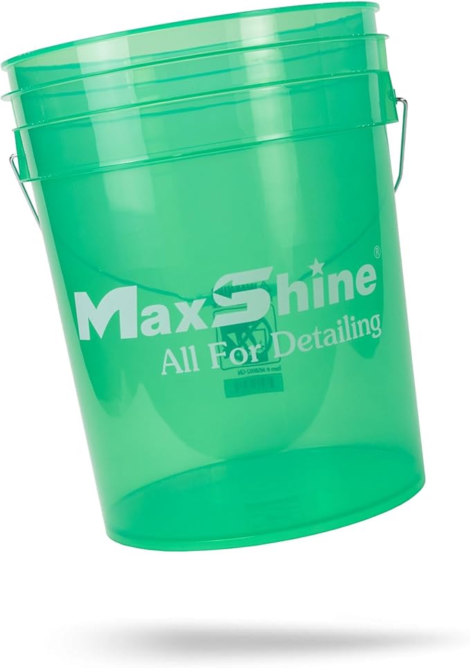 Maxshine 5gal Universal Detailing Bucket – Car Wash Bucket for Scratch-Free Washing, Garage Storage & Detailing Tools – Holds Soap, Foam Cannon, Microfiber Towels & More