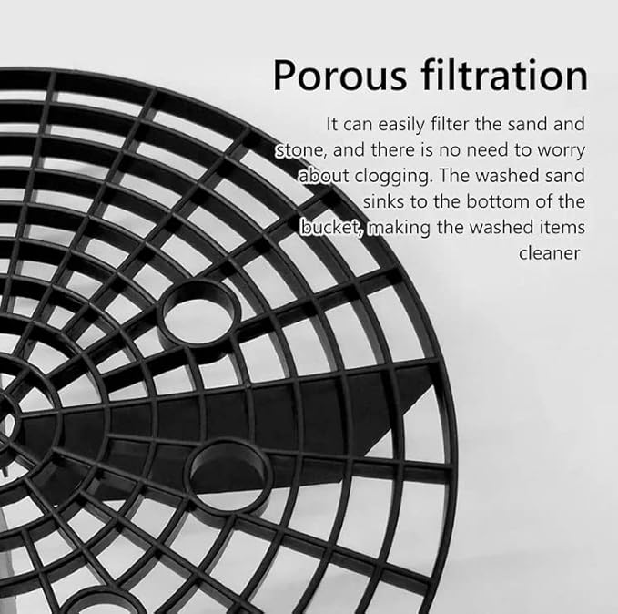 Car Wash Bucket Insert Dirt Guard Insert Fits 12 Inch Diameter Bucket or 3-5 Gallon Bucket (2, Red)