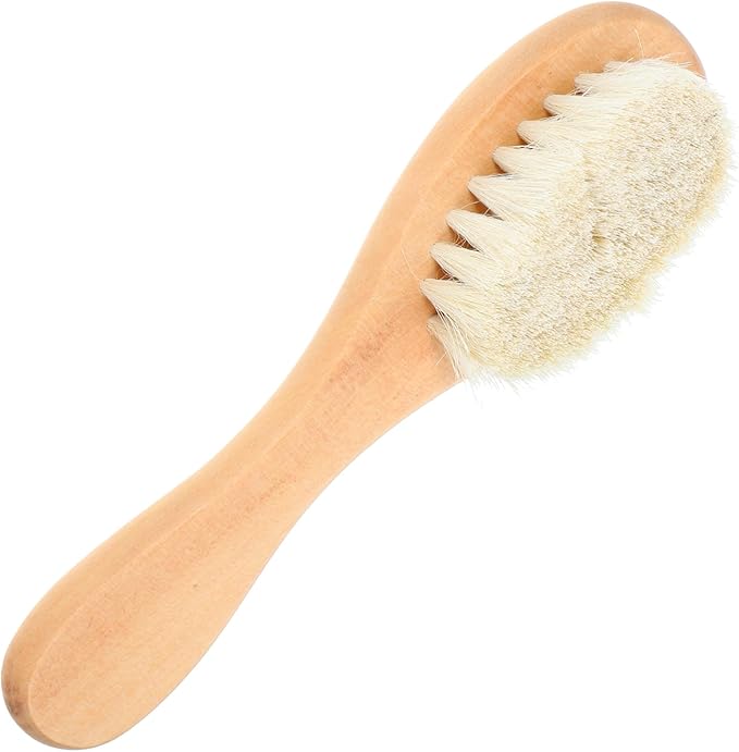 5pcs Laundry Brush for Delicate Fabrics Soft Natural Boar Bristles Scrubbing Brush for Clothes Removal and Knits Reusable and Gentle Tool