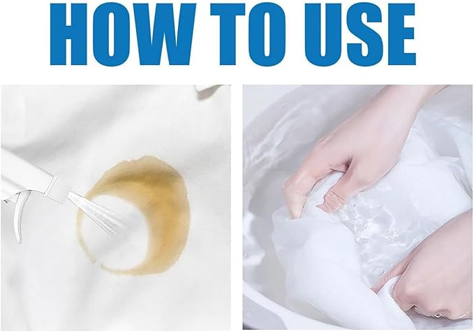 Wondolla Stain Remover, Laundry Stain Remover Emulsifier, Dry Clean-on-the-Go Spray No Water