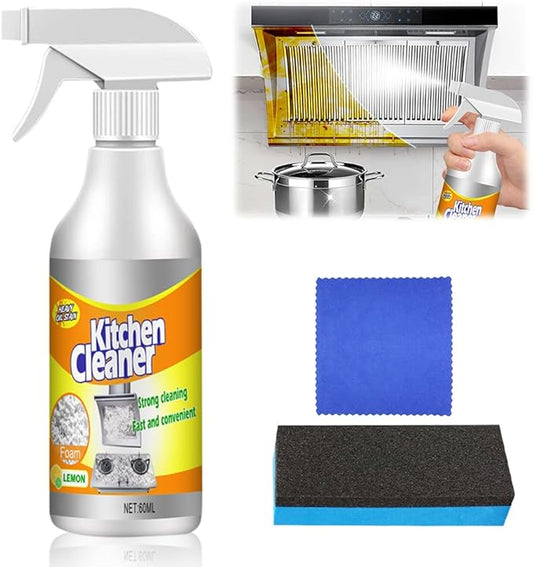Kitchen Foam Cleaner, 2025 New All-Purpose Cleaner, Portable Grease Remover for Home Kitchen, Durable Stove Cleaners for Restaurant, Easy Clean Pot and Pan Cleaners for Housewife (1)