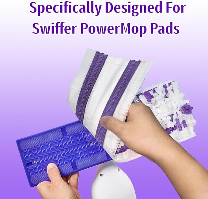 Disposable Mop Pads for S-wiff-er PowerMop Multi-Surface Mopping Pad Refills | Safe on All Finished Floors | Compatible with Swiffer PowerMop (15 Count)