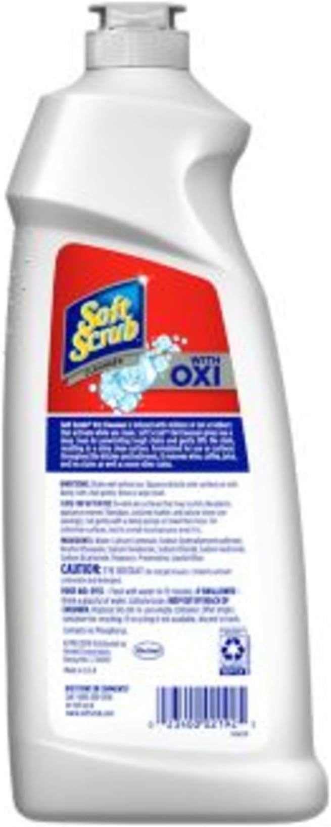 Soft Scrub Multi-Purpose Kitchen and Bathroom Cleanser with Oxi, 36 Ounce (Pack of 6)