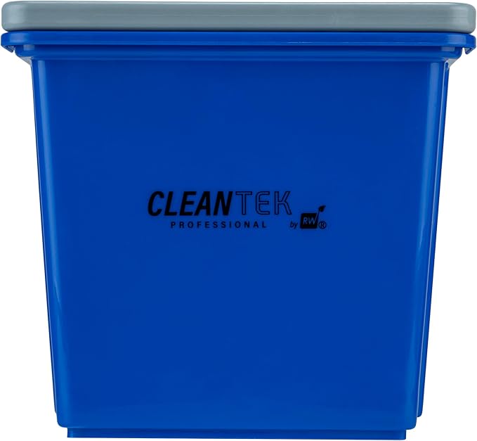 Restaurantware-Clean Tek Professional 6 Quart Cleaning Bucket, 1 Utility Pail with Handle - Heavy-Duty, Portable, Blue Plastic Washing Pail, Perfect for Household, Outdoor, Car Wash and More