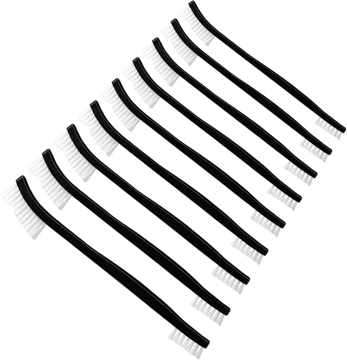 9 Pcs Double-Ended Cleaning Brushes Nylon Small Detailing Crevice Brush Mini Stiff Bristles Brushes All Purpose Cleaning Brush for Detailed Clean Jewelry Cars Kitchen Small Spacesnt