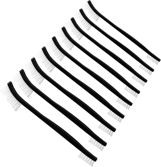 9 Pcs Double-Ended Cleaning Brushes Nylon Small Detailing Crevice Brush Mini Stiff Bristles Brushes All Purpose Cleaning Brush for Detailed Clean Jewelry Cars Kitchen Small Spacesnt