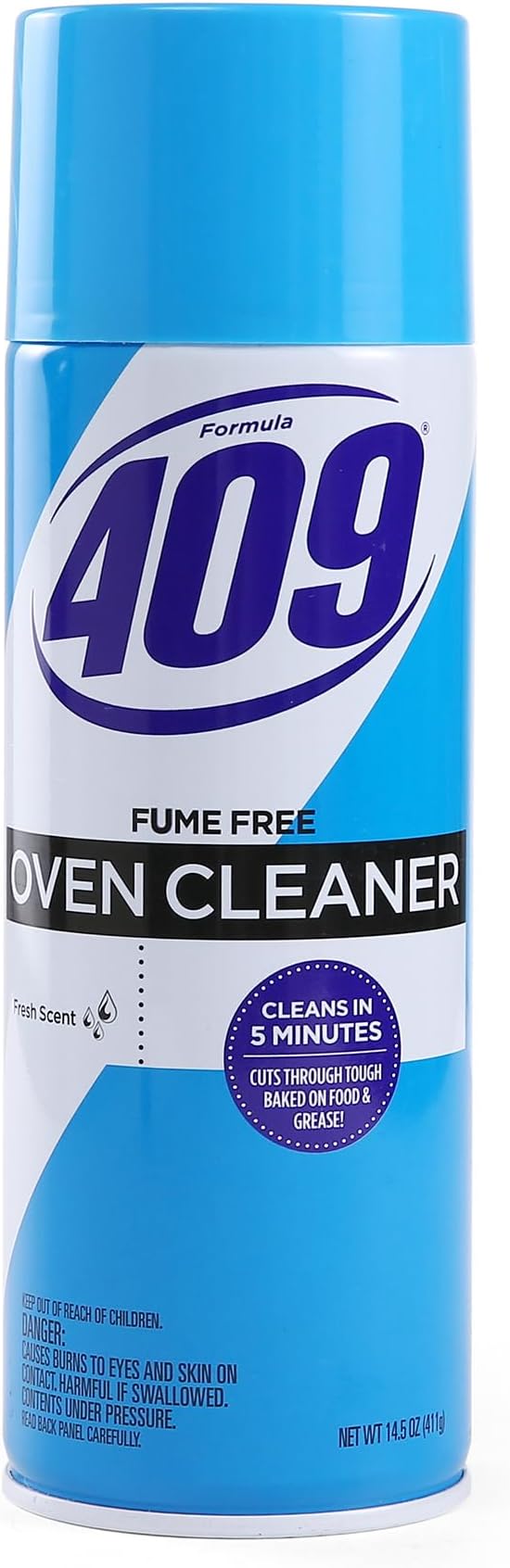 409 Fume Free Aerosol Oven Cleaner Spray, Fresh Scent - Cuts Through Grease on Grill & Stove Top, Cleans in 5 Min, Powerful Clean You Can Trust, Kitchen Cleaning Supplies, 14.5 Oz