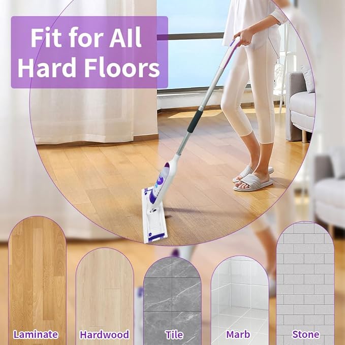 Disposable Mop Pads for S-wiff-er PowerMop Multi-Surface Mopping Pad Refills | Safe on All Finished Floors | Compatible with Swiffer PowerMop (15 Count)