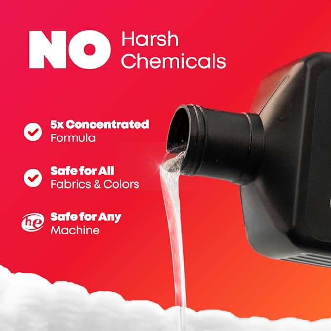 Loaded Laundry Detergent, Cologne Scented | 50 Loads | Leather & Oak | Non-Toxic & Skin-Friendly | Made in USA | 32 oz