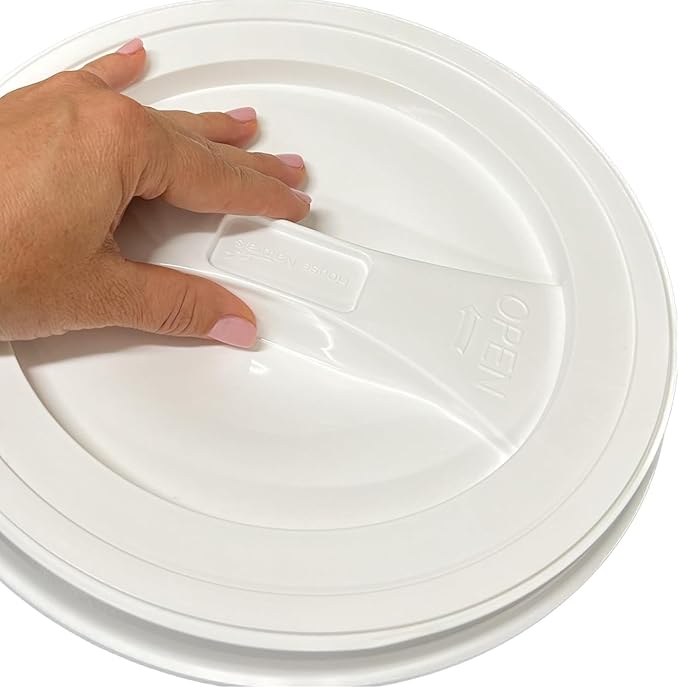 House Naturals Plastic Bucket with Screw on Lid - Food Grade 2 Gallon Container - Made in USA (Pack of 5)