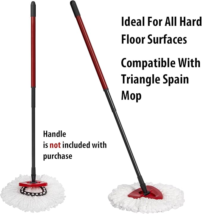 5-Pack Mop Replacement Heads for Ocedar Mop Replace Head EasyWrin Spin Mop Heads Replacements, Easy Cleaning Mop Head Replacement