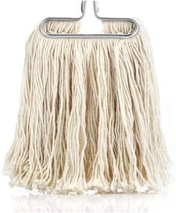 Fuller Brush Wet Mop – Stainless Steel Handle with Hang-Up Hole, Heavy Duty, Durable, Washable, Janitorial Floor Mop (Mop Head)