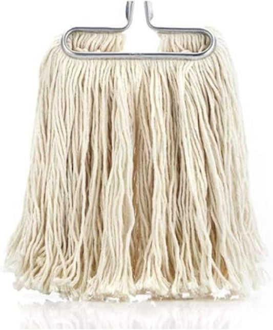 Fuller Brush Wet Mop – Stainless Steel Handle with Hang-Up Hole, Heavy Duty, Durable, Washable, Janitorial Floor Mop (Mop Head)