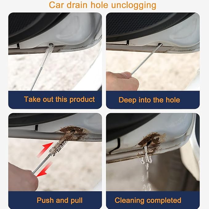 Crevice & Tube Brush Set:13-Pack Flexible Nylon Brushes for Kitchen Sink, Bathroom Tile, Car Detailing,Fridge, Lab - Women's Cleaning Kit