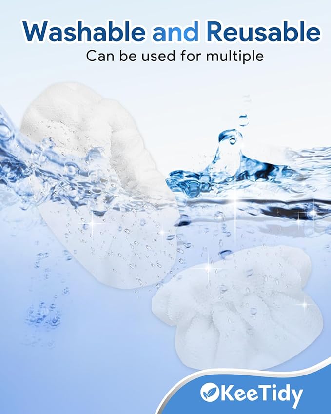 6 Pack Steam Cleaner Attachments Compatible with Dupray Neat Steam Cleaner & Compatible with McCulloch Steam Cleaner 2 Large Rectangle+4 Small Triangle Bonnets Reusable Microfiber Mop Pads Accessories