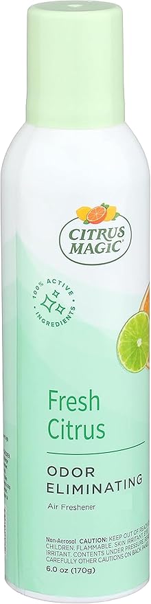 Citrus Magic Odor Eliminating Air Freshener Spray, Fresh Citrus, 6-Ounce, Pack of 2